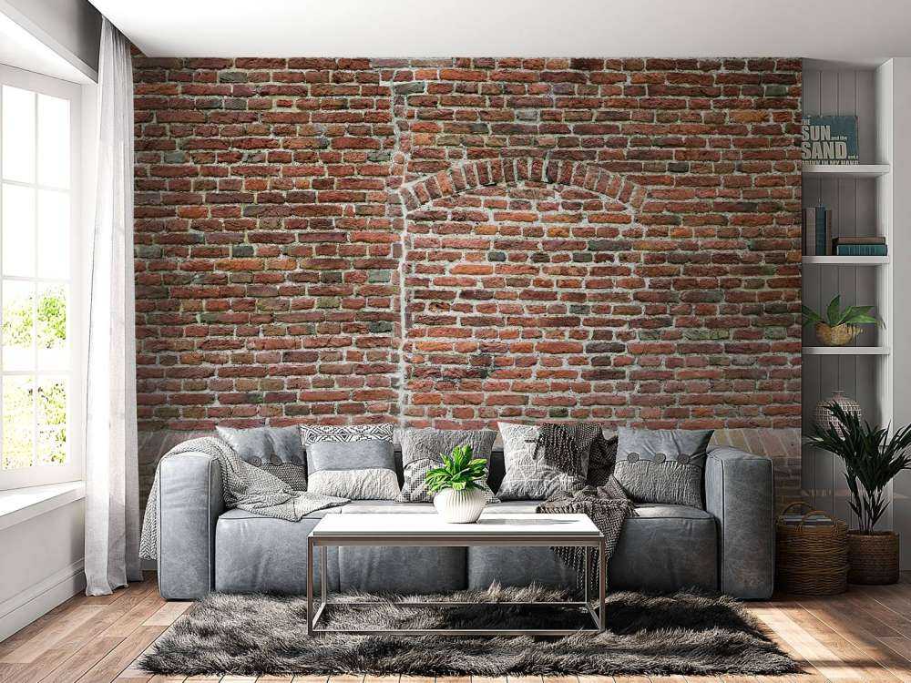 Gammel revnet mur
