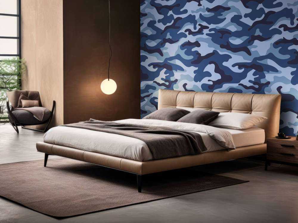 Blå camouflage