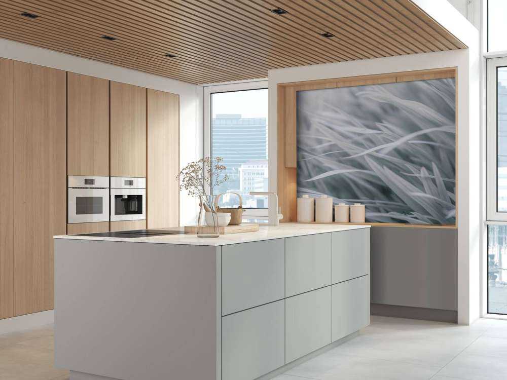 Græsblade nærbillede