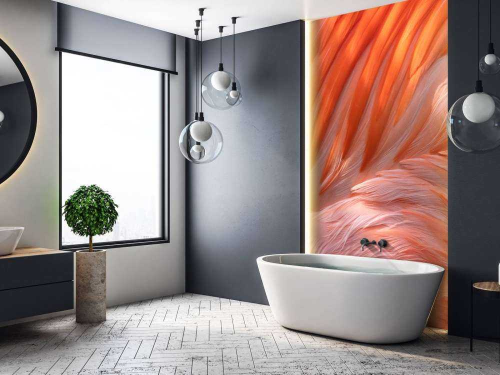 Flamingo fjer