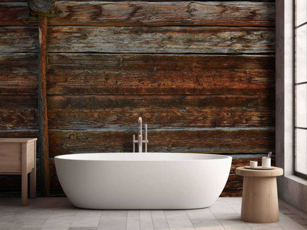 Gammelt træ med støttebjælke