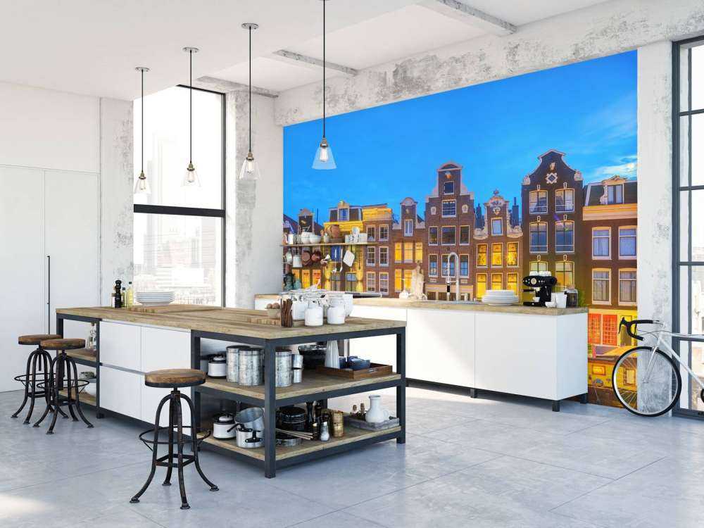 Amsterdam huse om natten