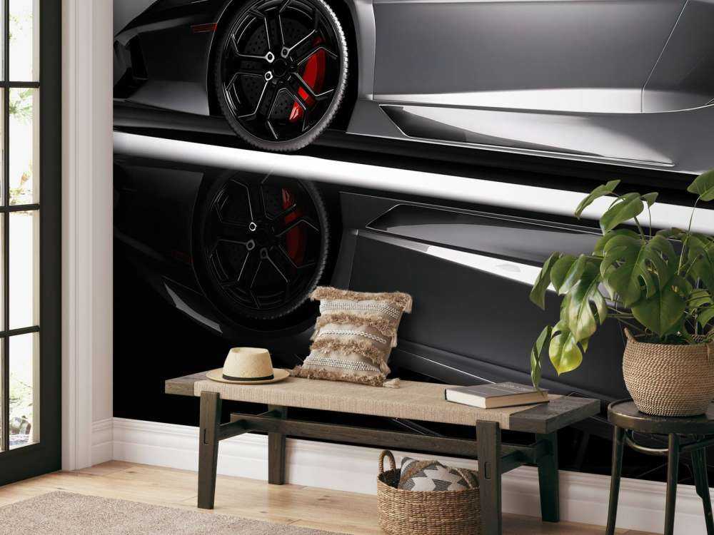 Grå Lamborghini