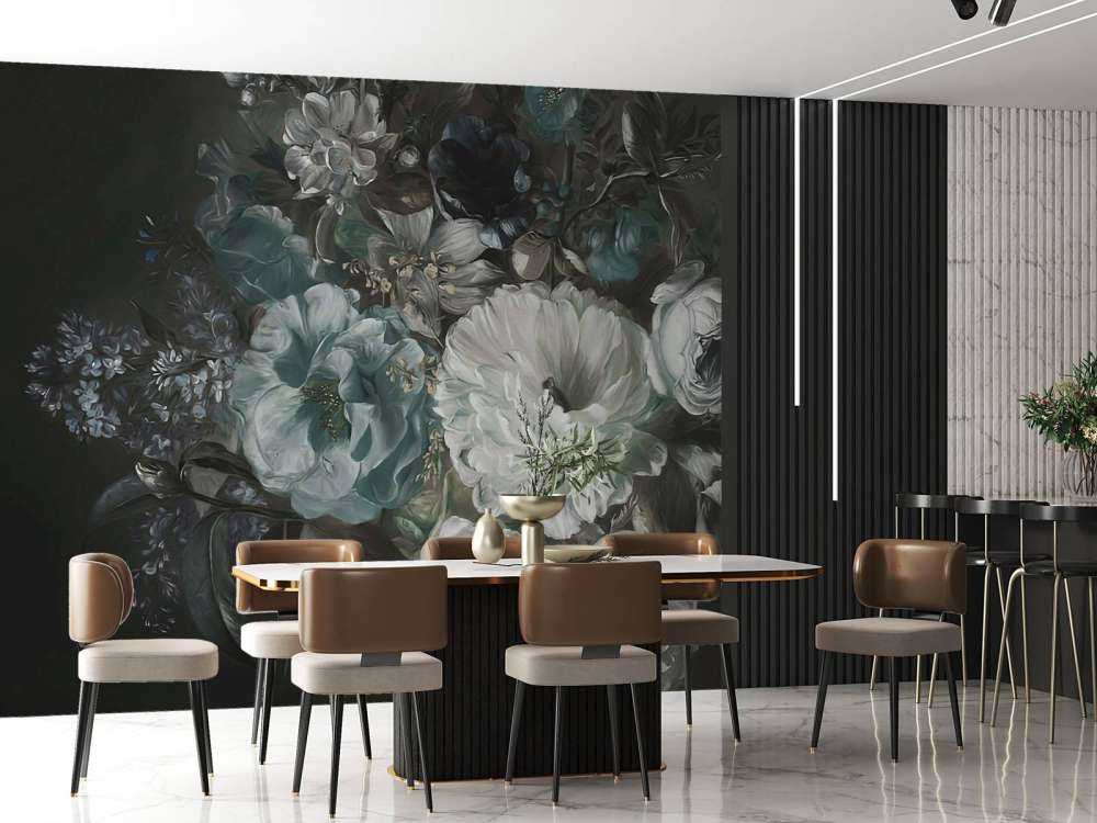 Bouquet med lilla blå