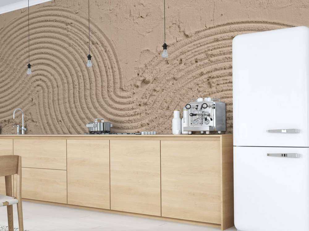 Kunst med tekstur i taupe