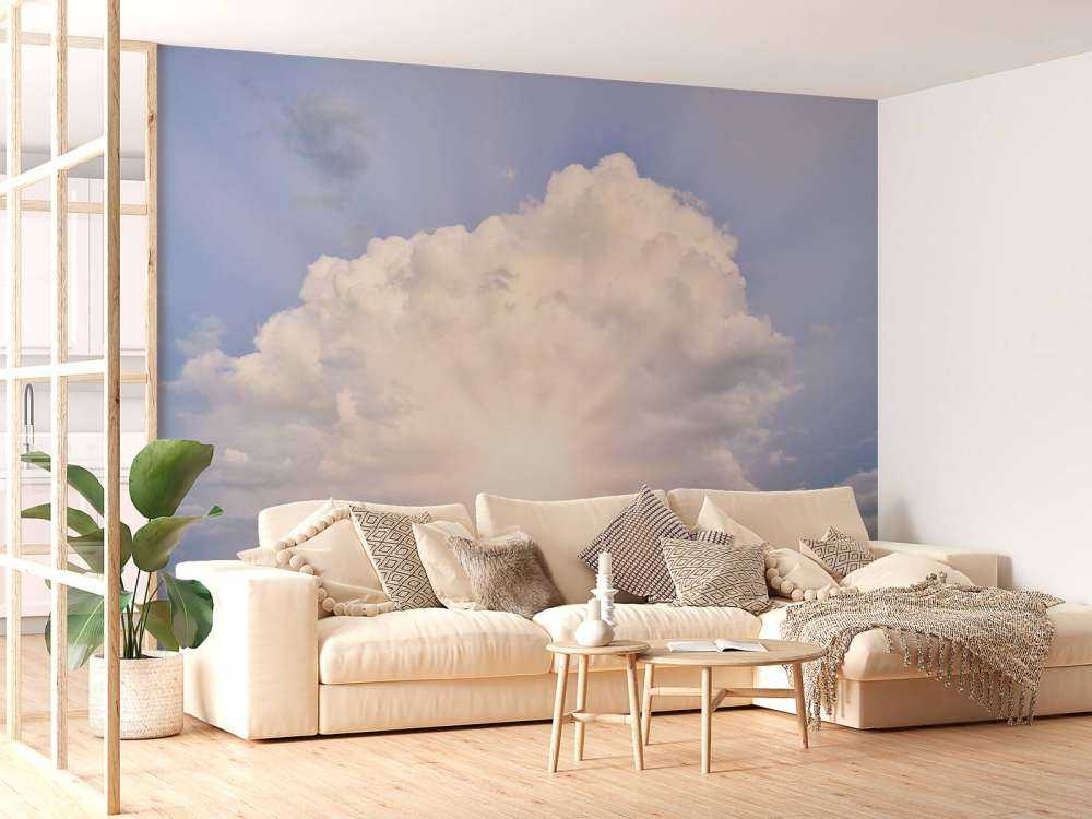 Solens stråler gennem skyerne