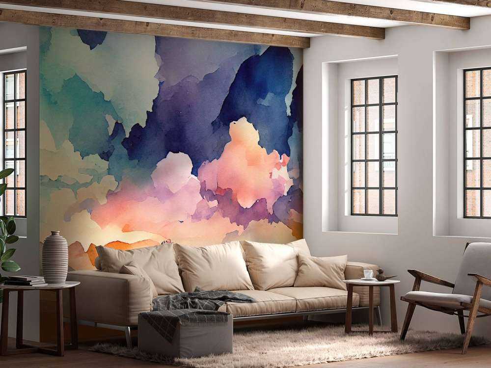 Abstrakt akvarel baggrund