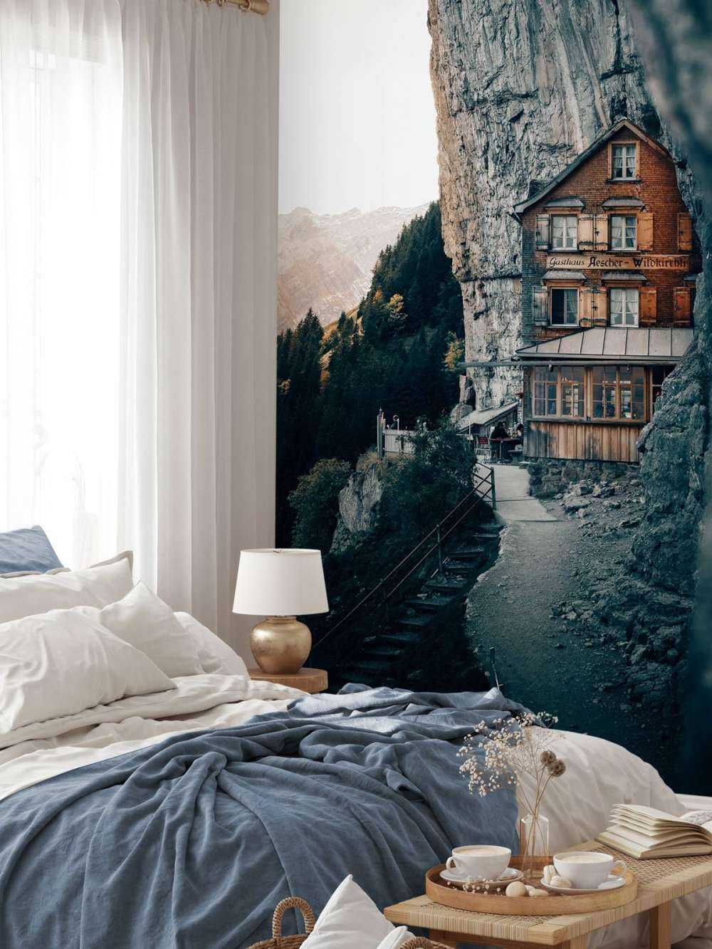 Bjerghytte i Alperne