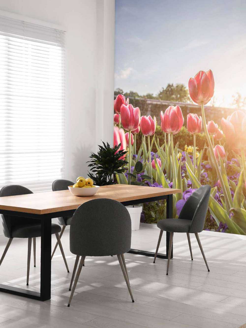 Blomster med sollys