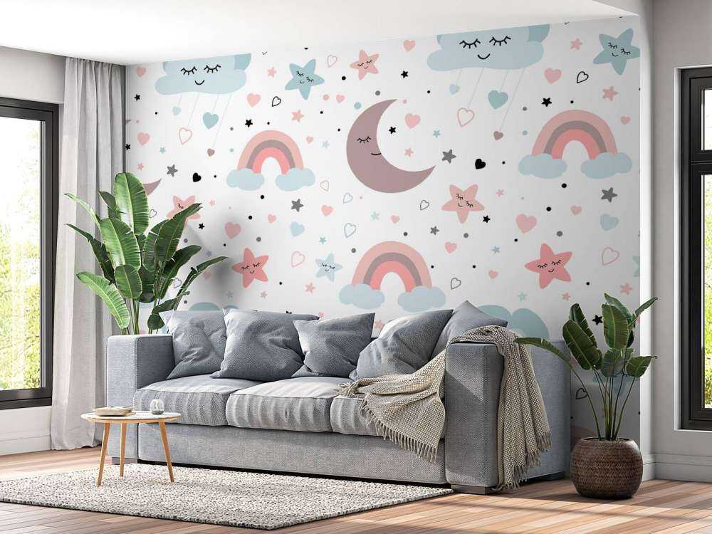 Skyer, måner og regnbuer