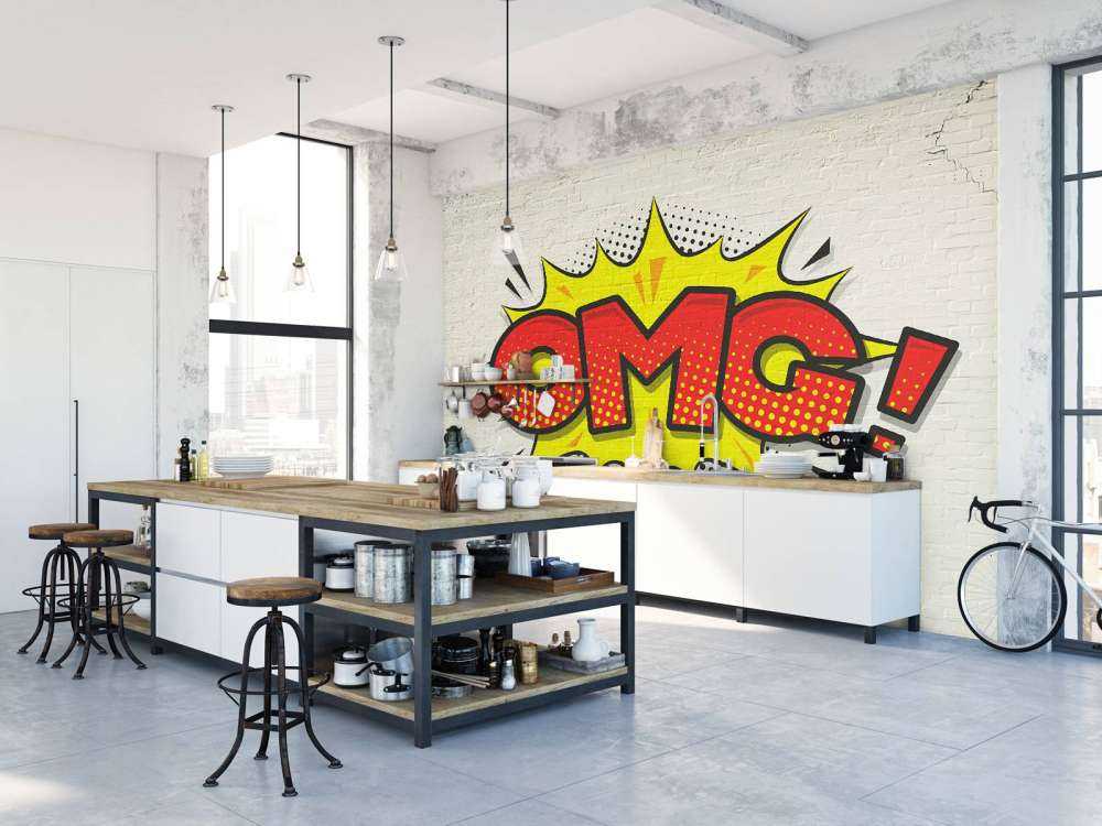 Farget graffiti på vegg