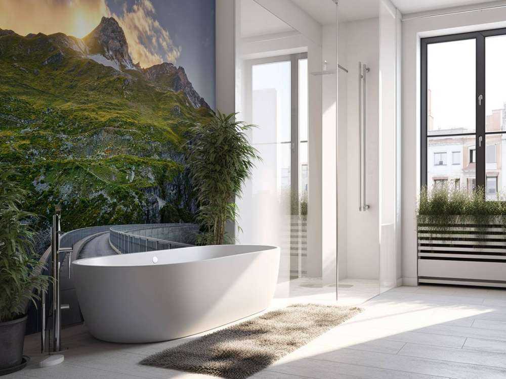 Solnedgang ved magasinet