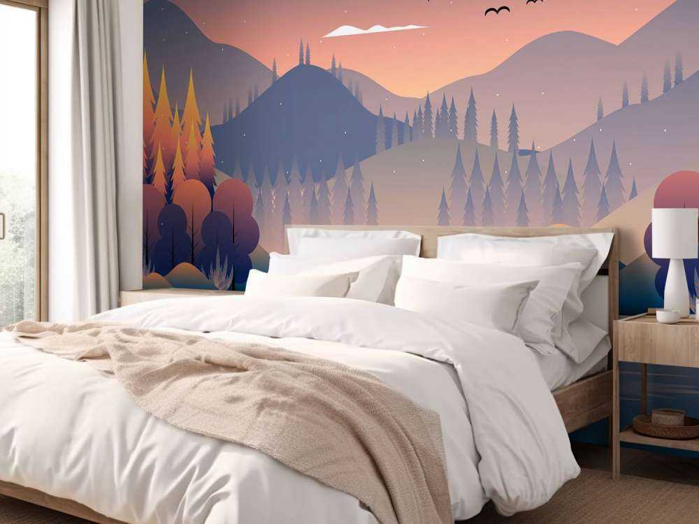 Høst skog illustrasjon