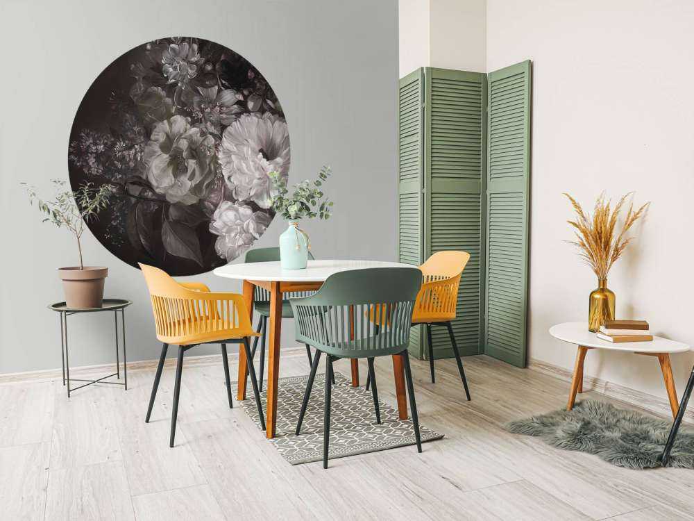 Bukett med lilla grønn