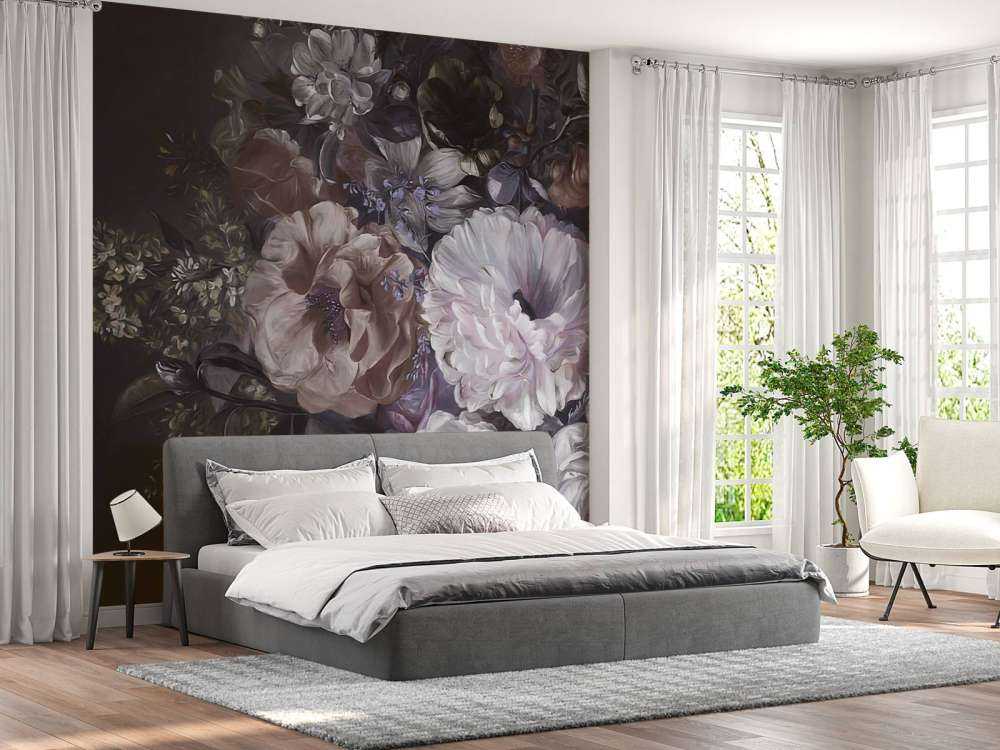 Bukett med lilla krem