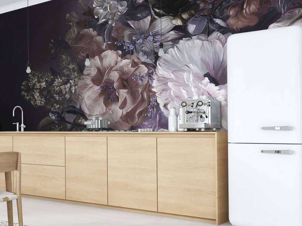 Bukett med lilla krem