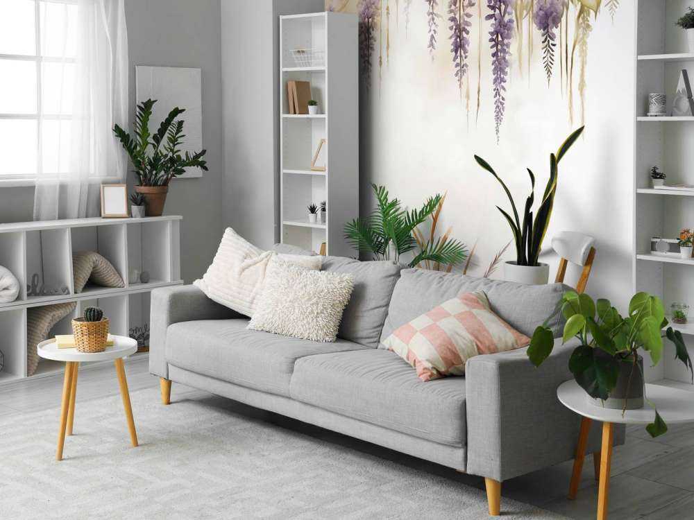Visteria og markgress blå