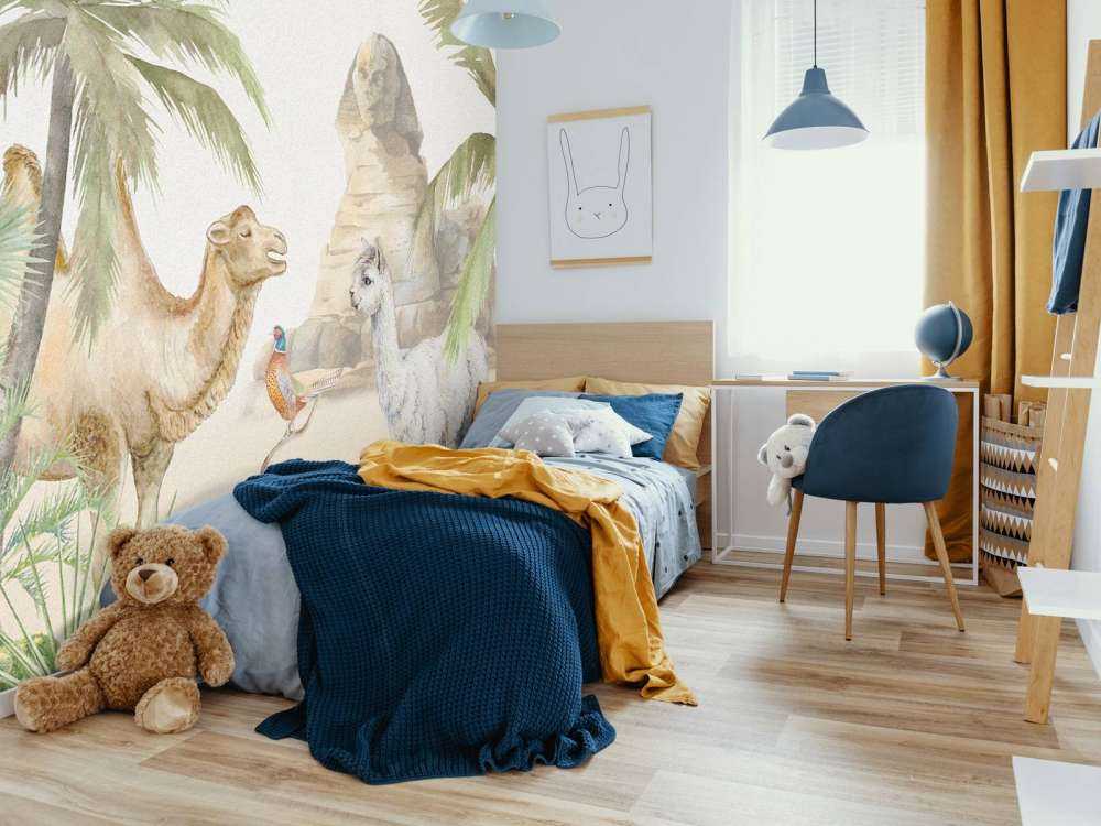 Kamel og Alpakka i ørkenen