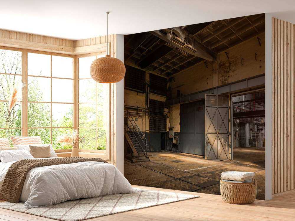 Forlatt gammel fabrikk