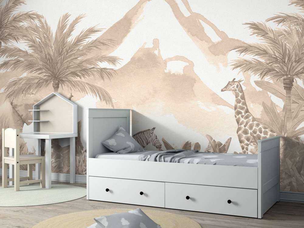 Jungeldyr i taupe