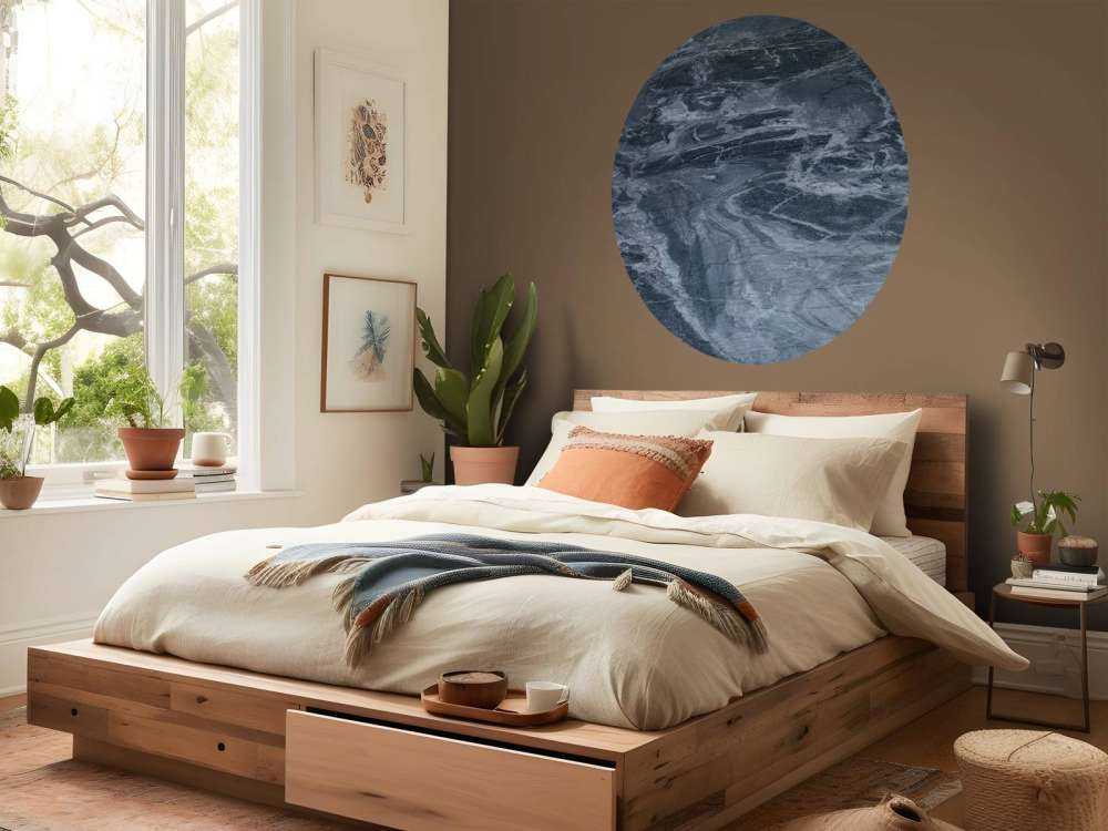 Marmor med blå fargetone