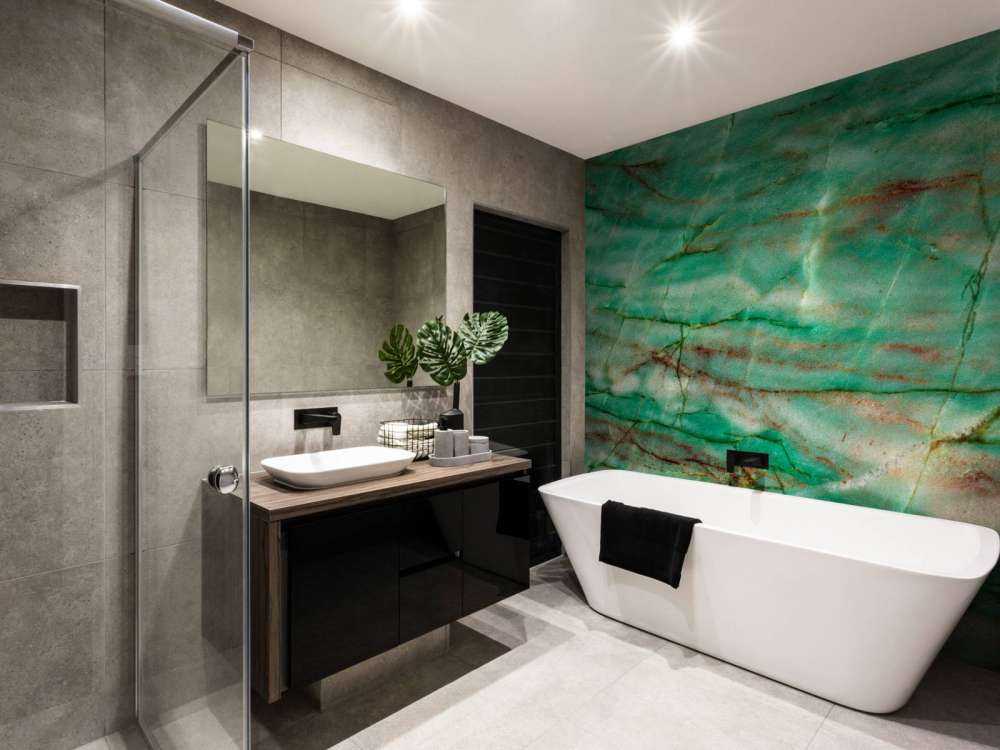 Grønn stripet marmor