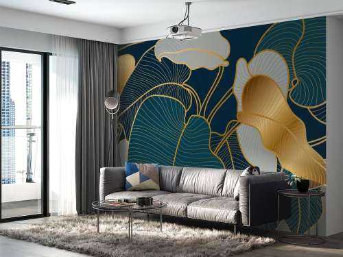 Luksuriøs gull Art Deco