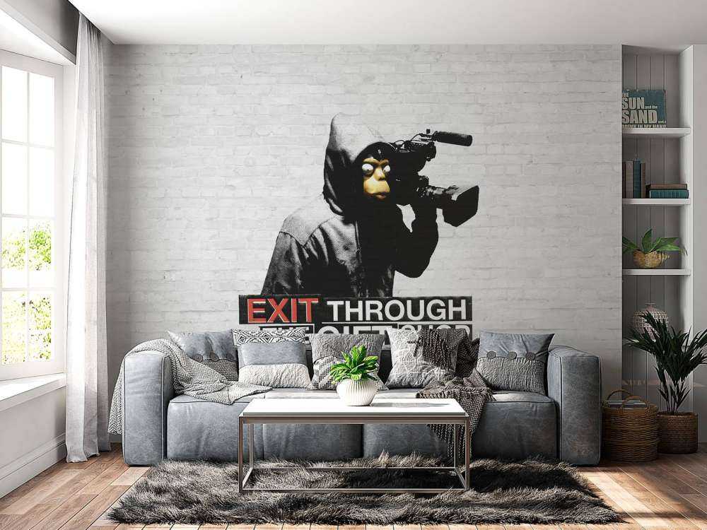 Banksy - ETTGS, white bricks