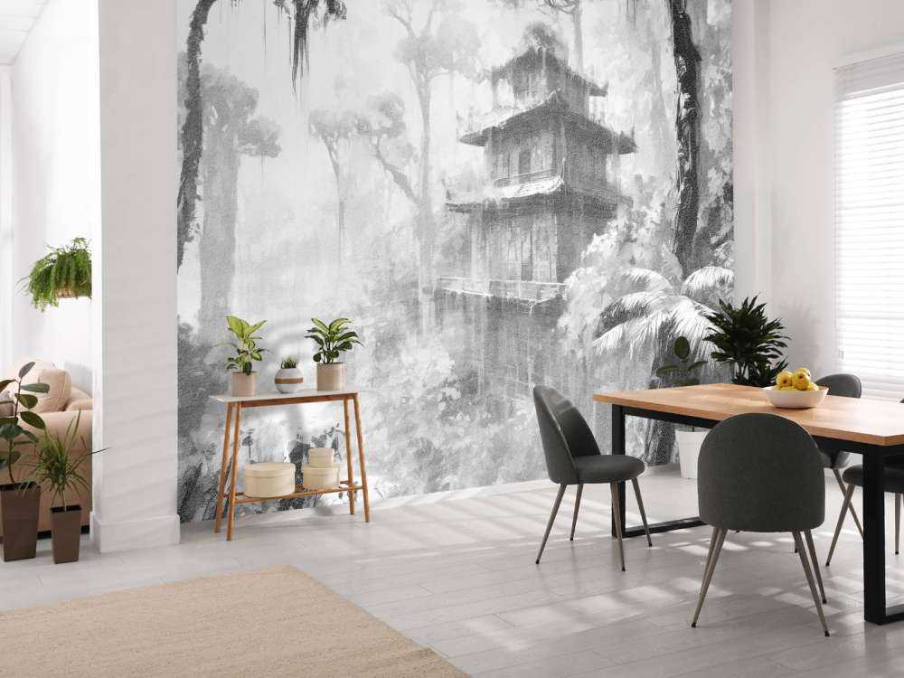 Skjult Hytte i Tåkete Skog