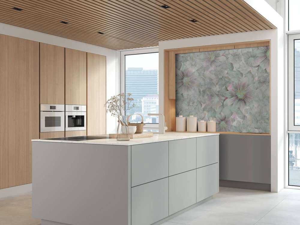 Botanisk akvarell eleganse pastellrosa