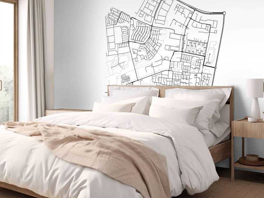 Kart over Dronten, hvit