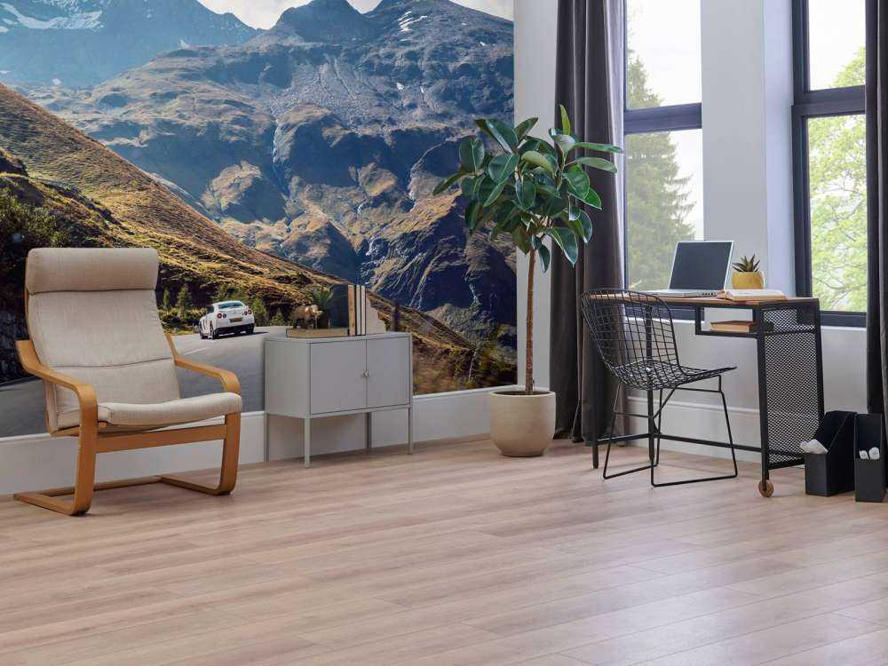 Panorama av en bergsväg