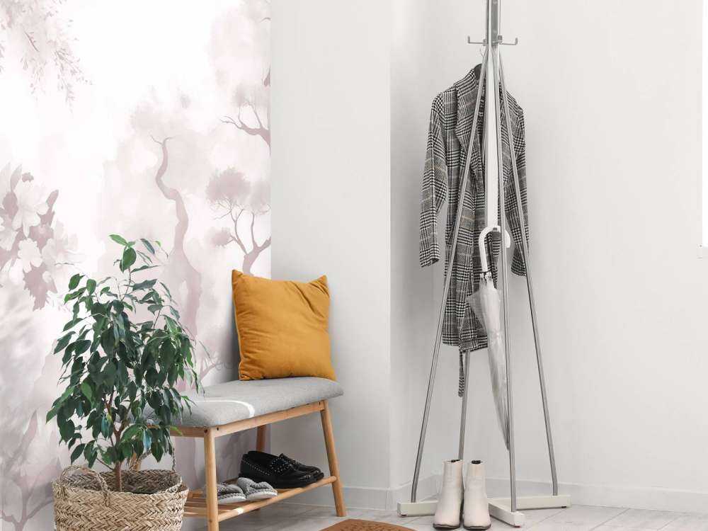 Blommande träd Blå