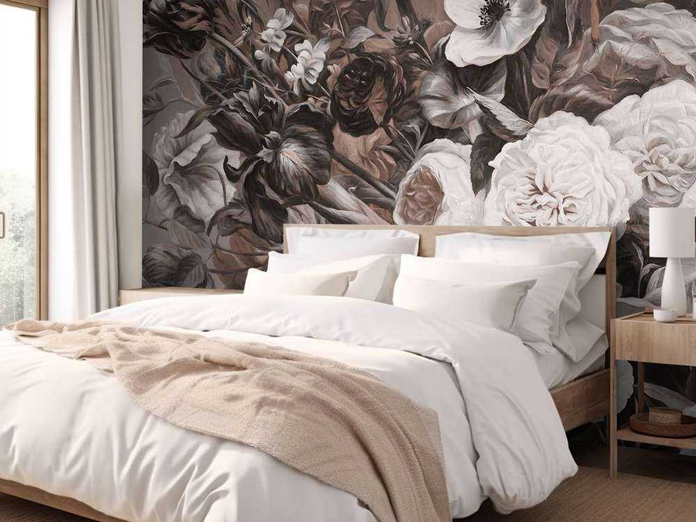 Stort bukett grädde