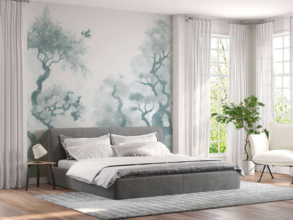 Blommande träd Grönt