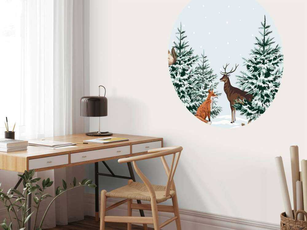 Vinter Skog Invånarnas Glädje