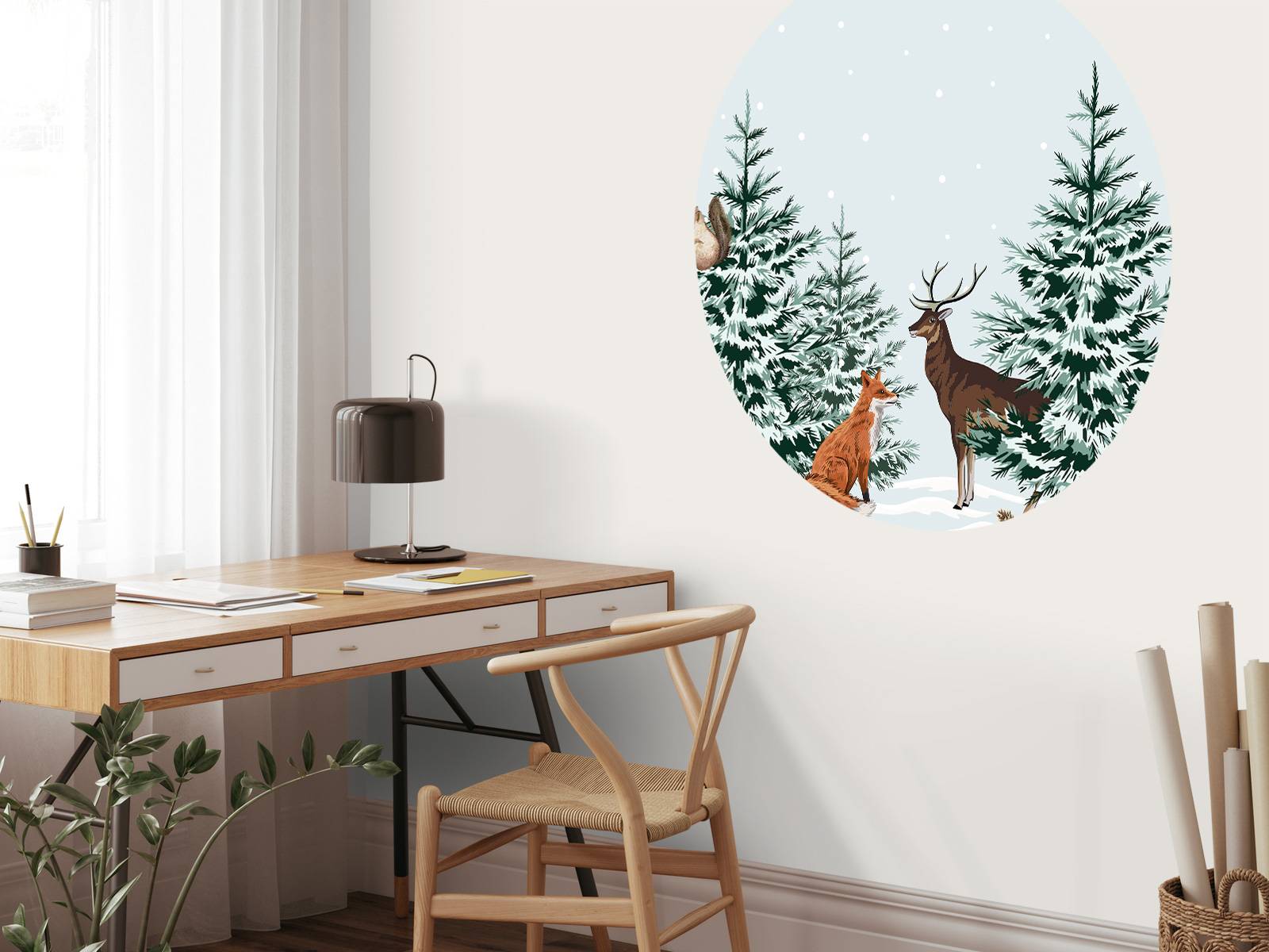 Vinter Skog Invånarnas Glädje