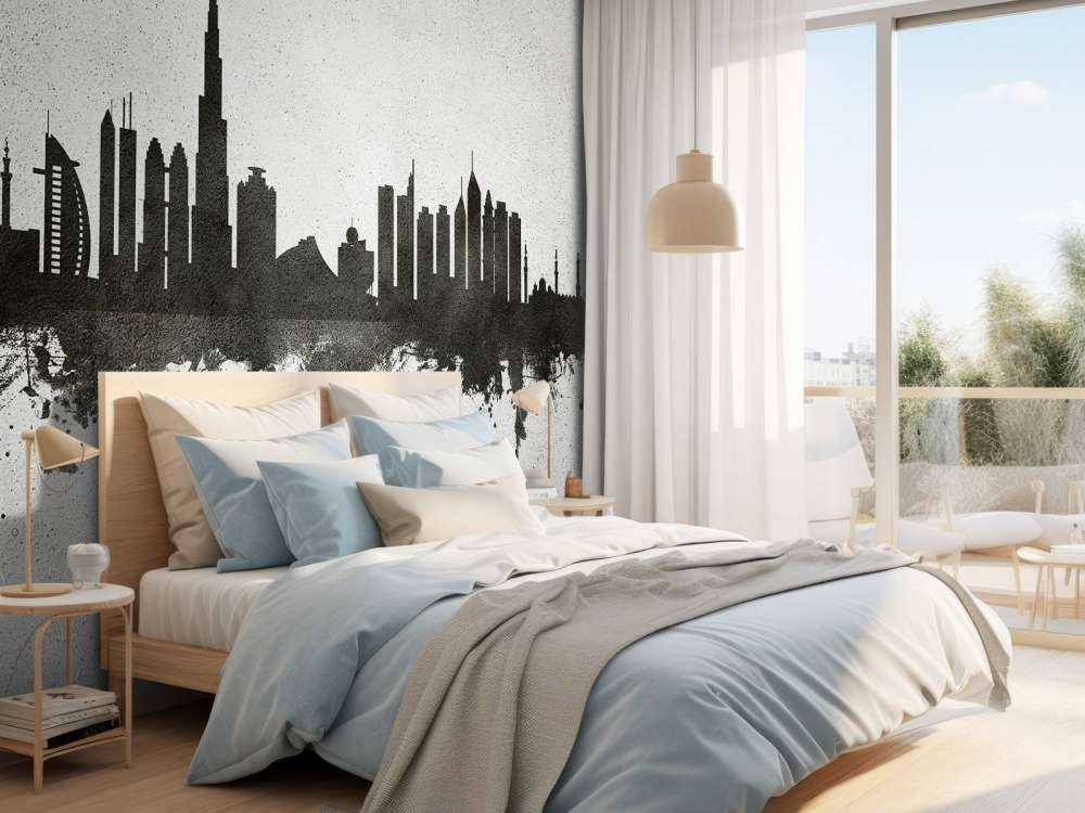 Akvarell silhuett, Dubai