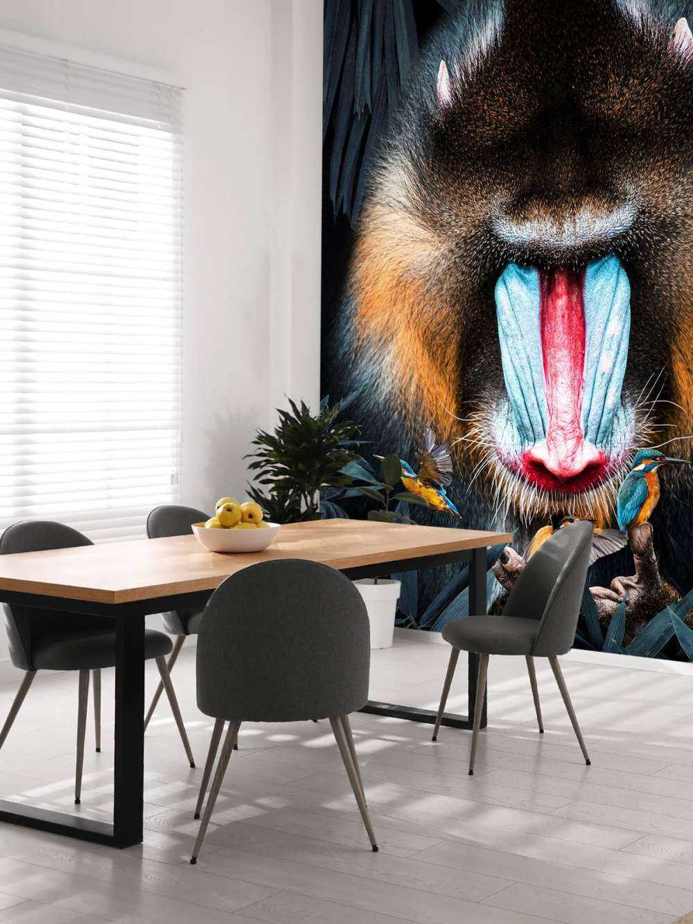 Mandrill Porträtt