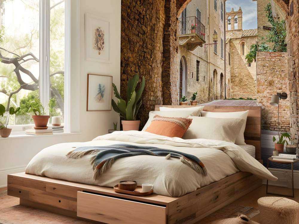 Genomskinlig gränd med valv