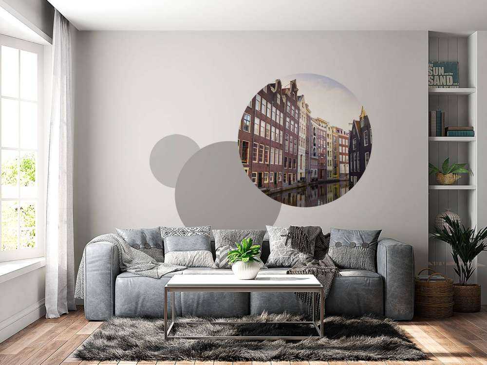 Amsterdam hus på kanalen