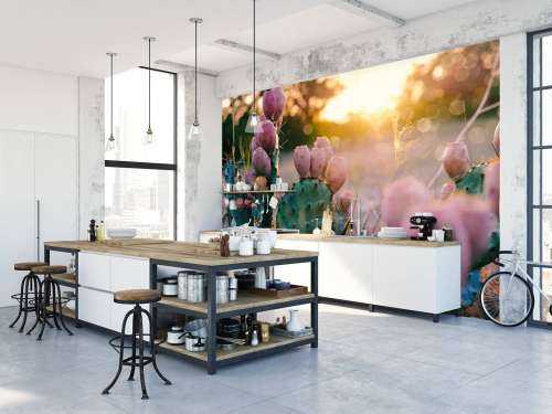 Kaktus med blommor