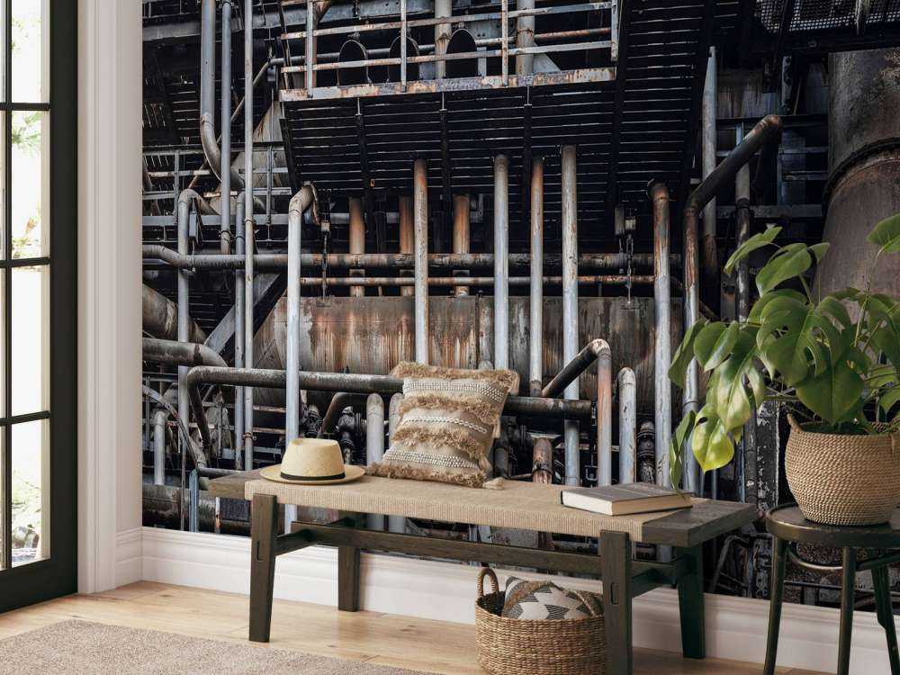 Gammal industriell fabrik