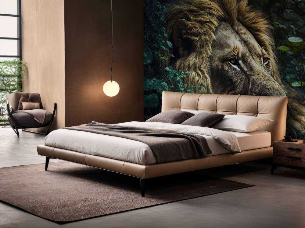 Kung lejon i djungeln