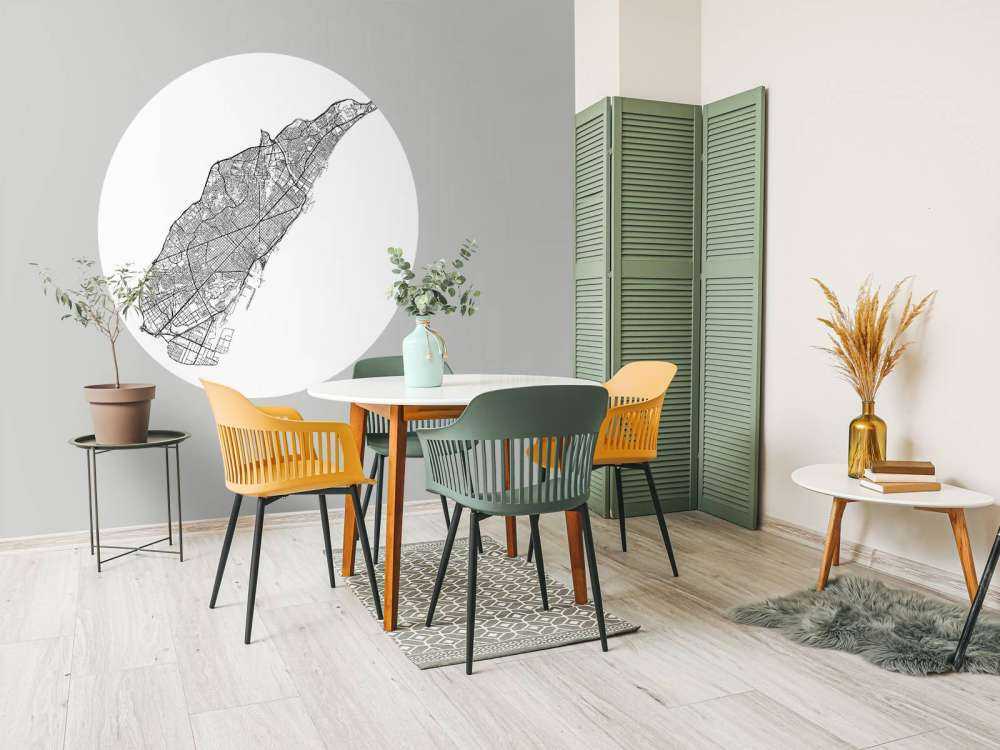 Kort over Barcelona, __hvid