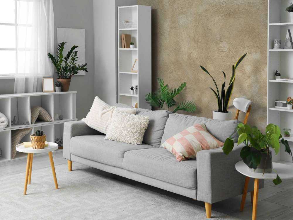 Væg med pletter og striber