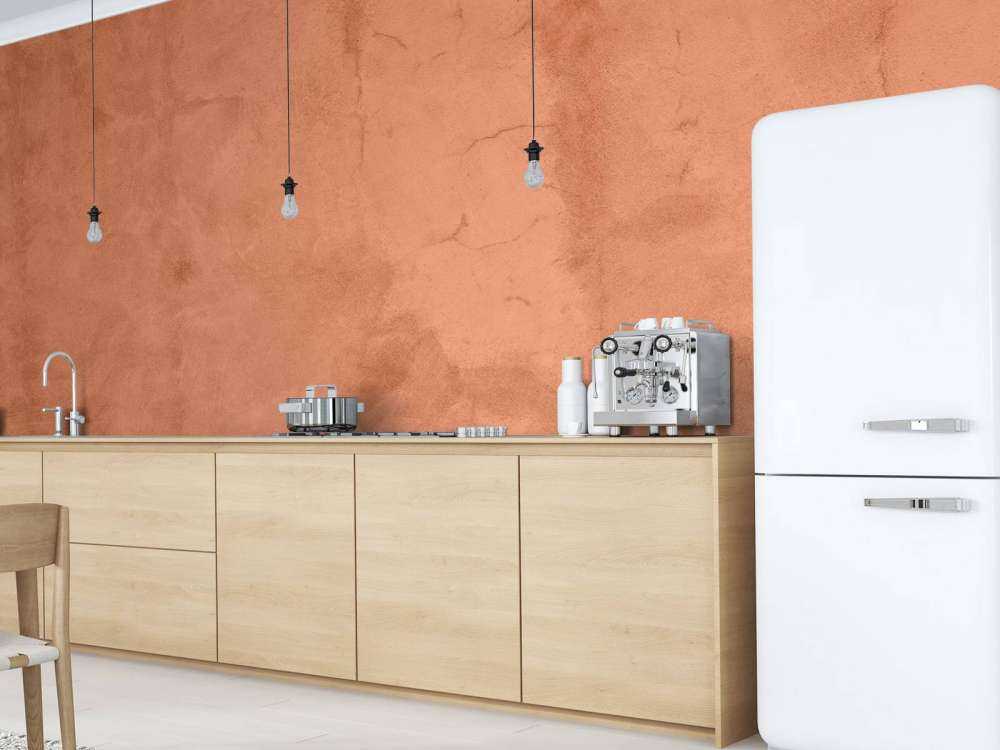 Beton med terracottafarve