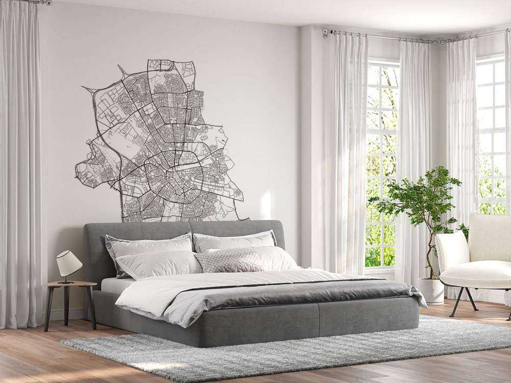 Kort over Eindhoven, hvid