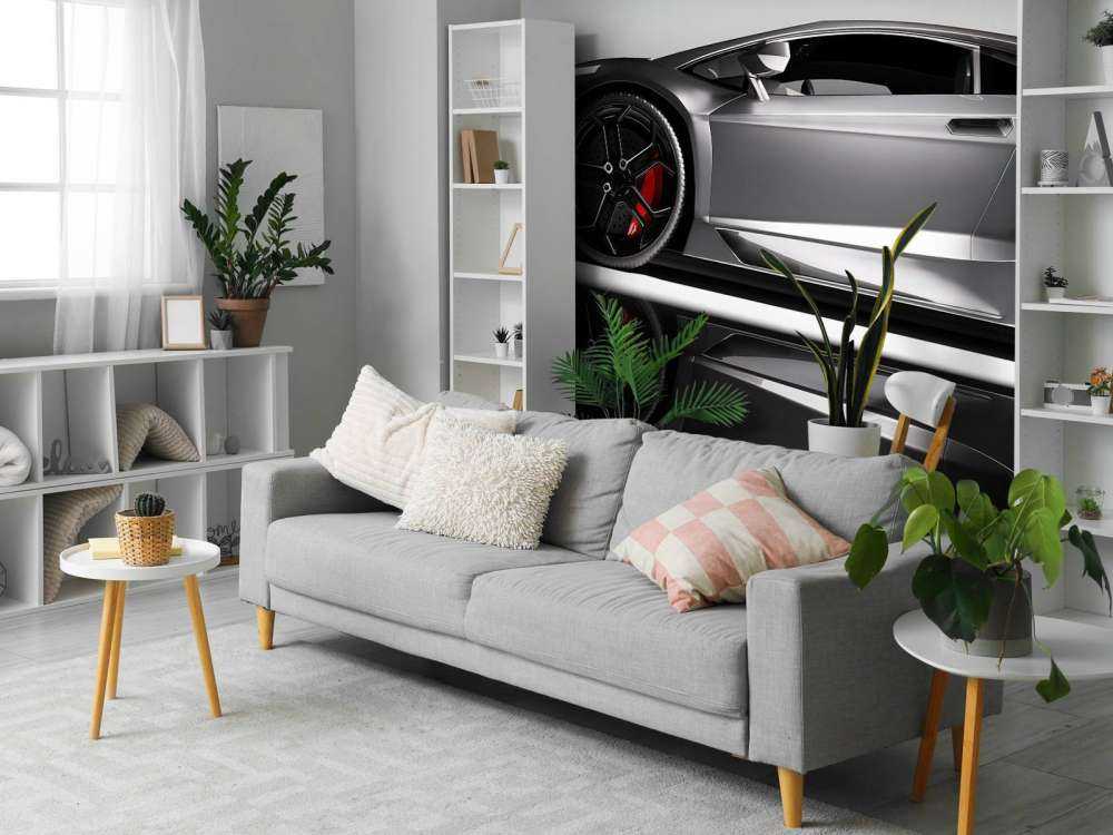 Grå Lamborghini
