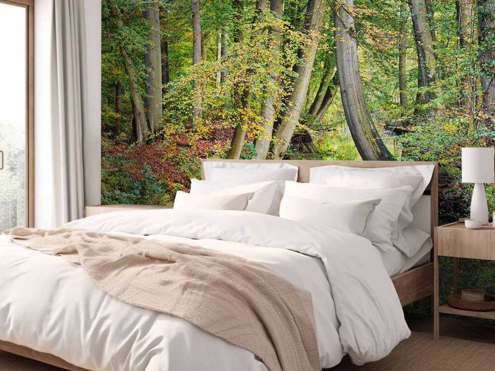 Refleksion af bøjede træer